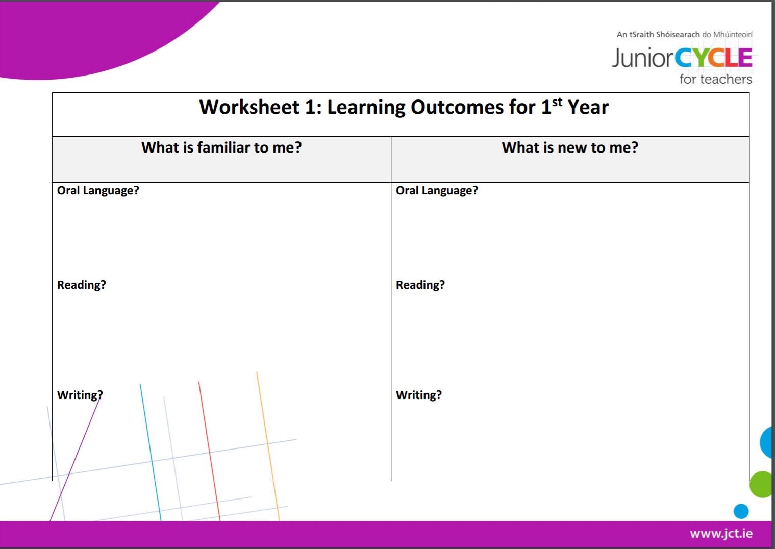 Screencast 1 Worksheet