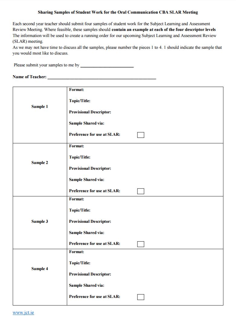 Facilitator Template Oral CBA