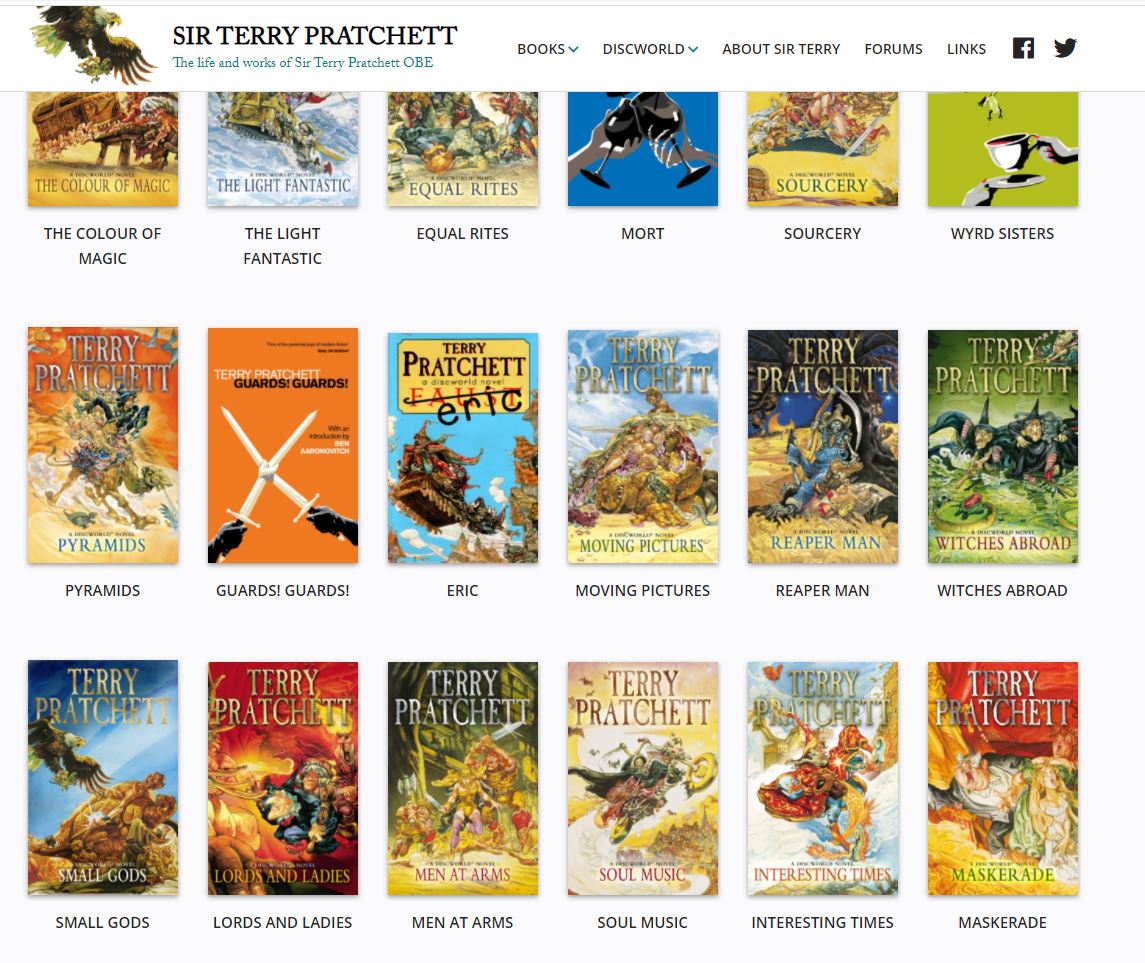 Terry Pratchett Website