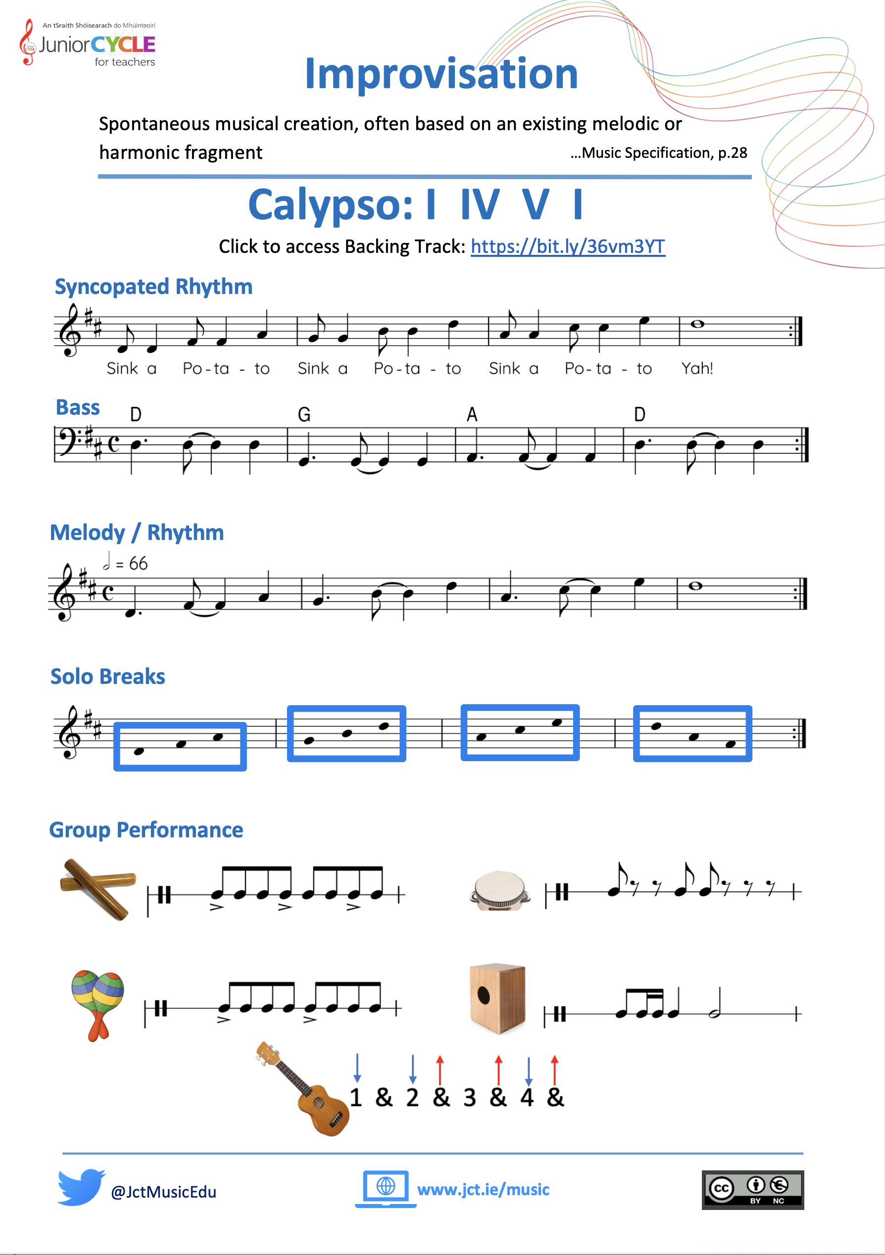 Improvisation - I IV V I