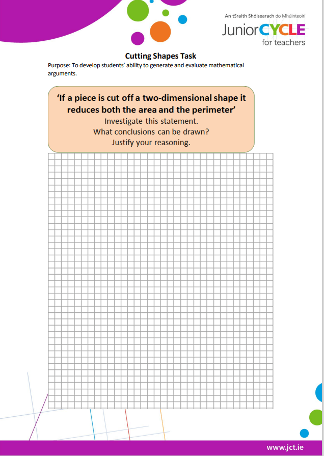 Cutting Shapes Task