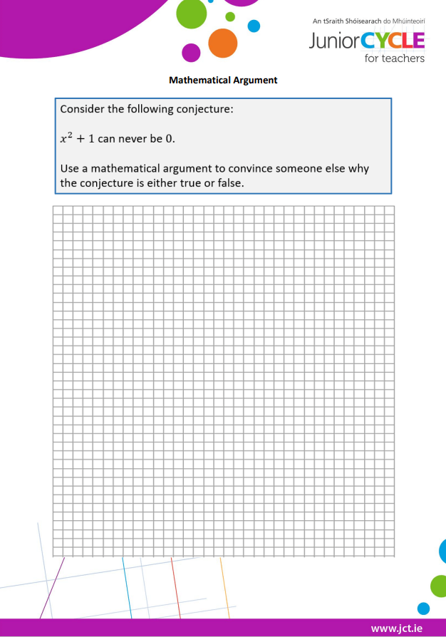 Mathematical Argument Task