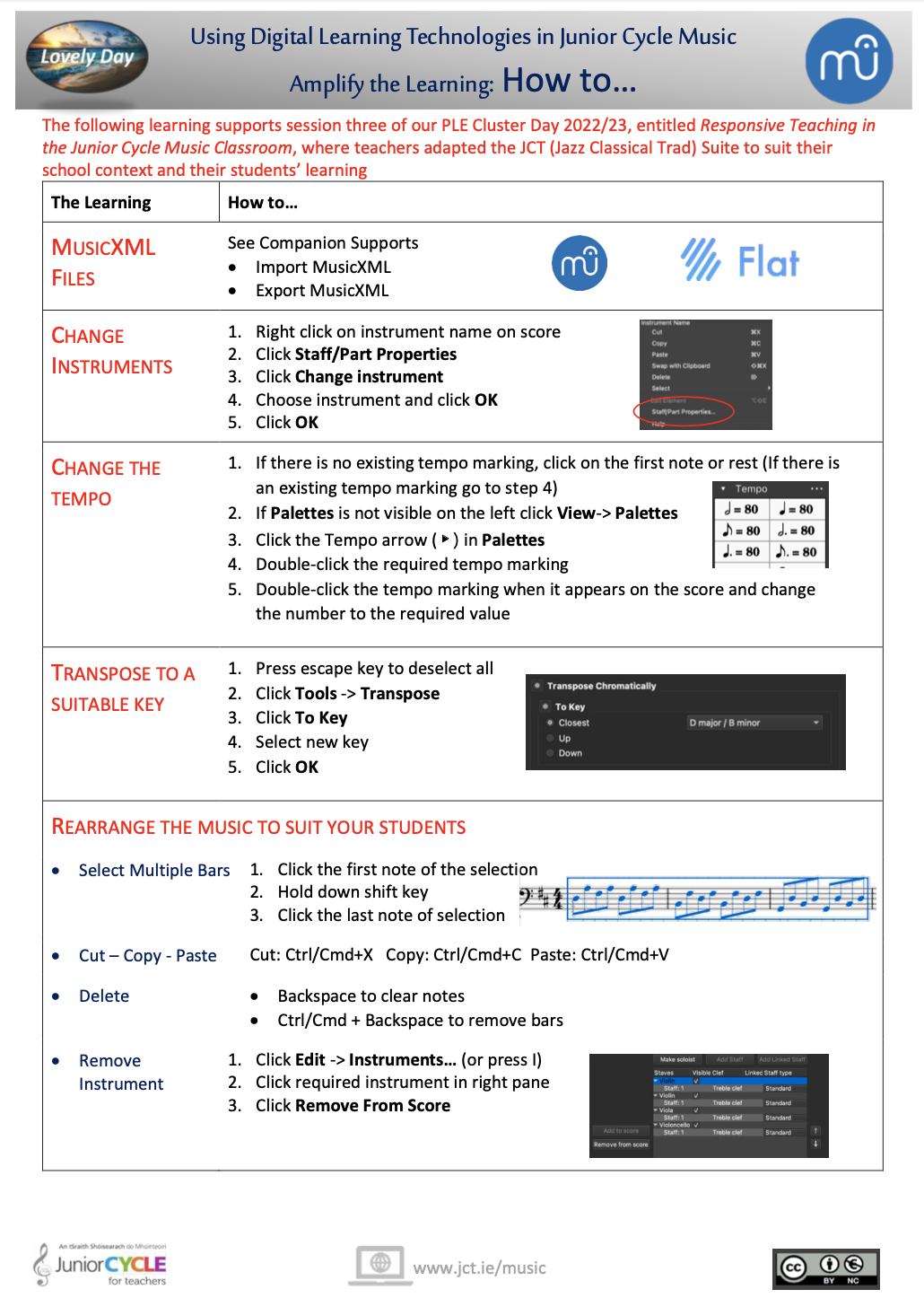 The JCT Suite: Amplify the Learning (DLT) - How To... MUSESCORE 3