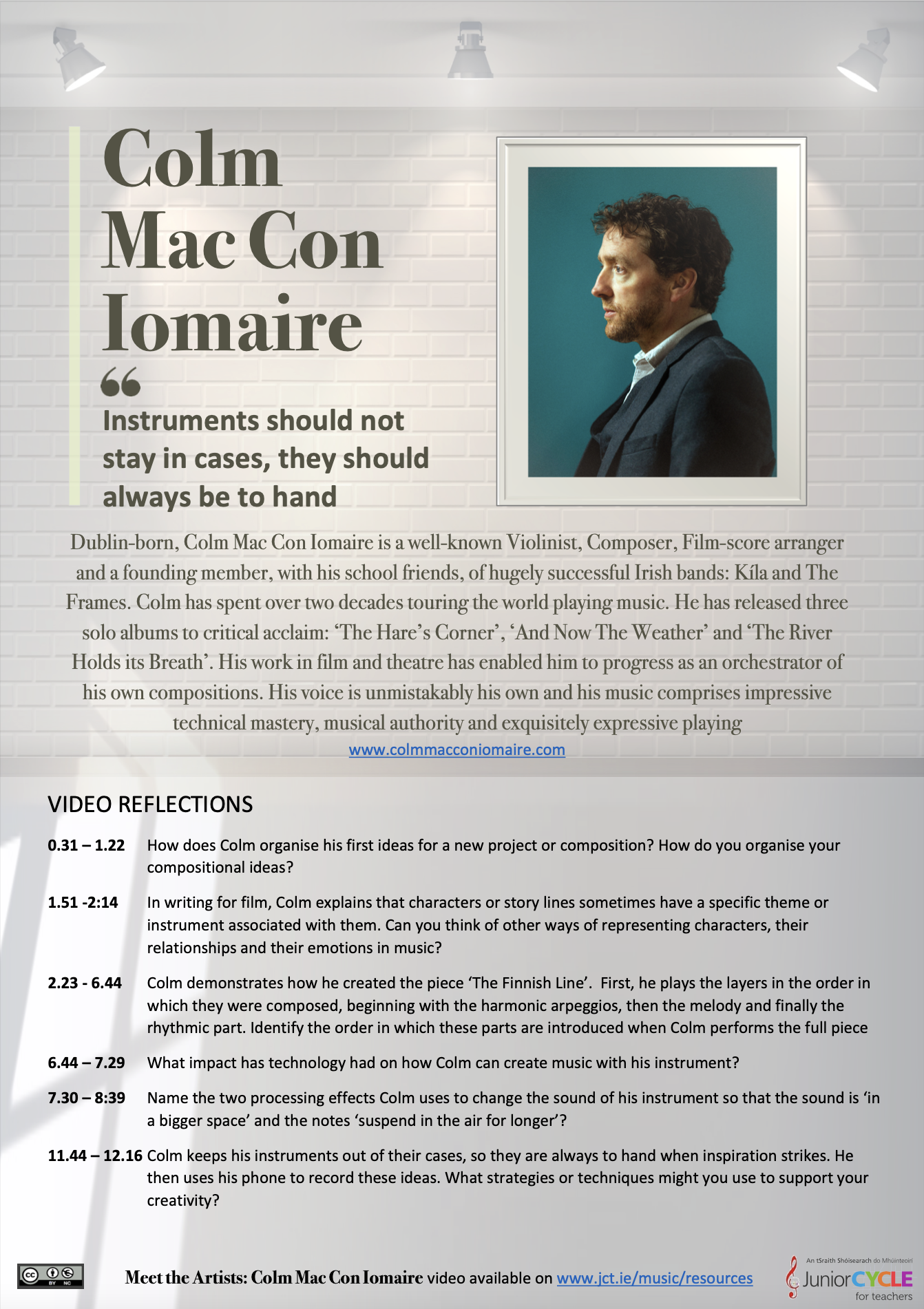 Colm Mac Con Iomaire Classroom Support