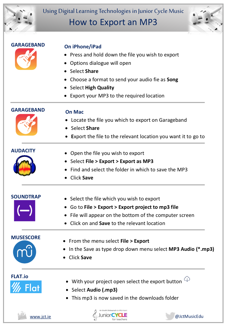 How to Export an mp3