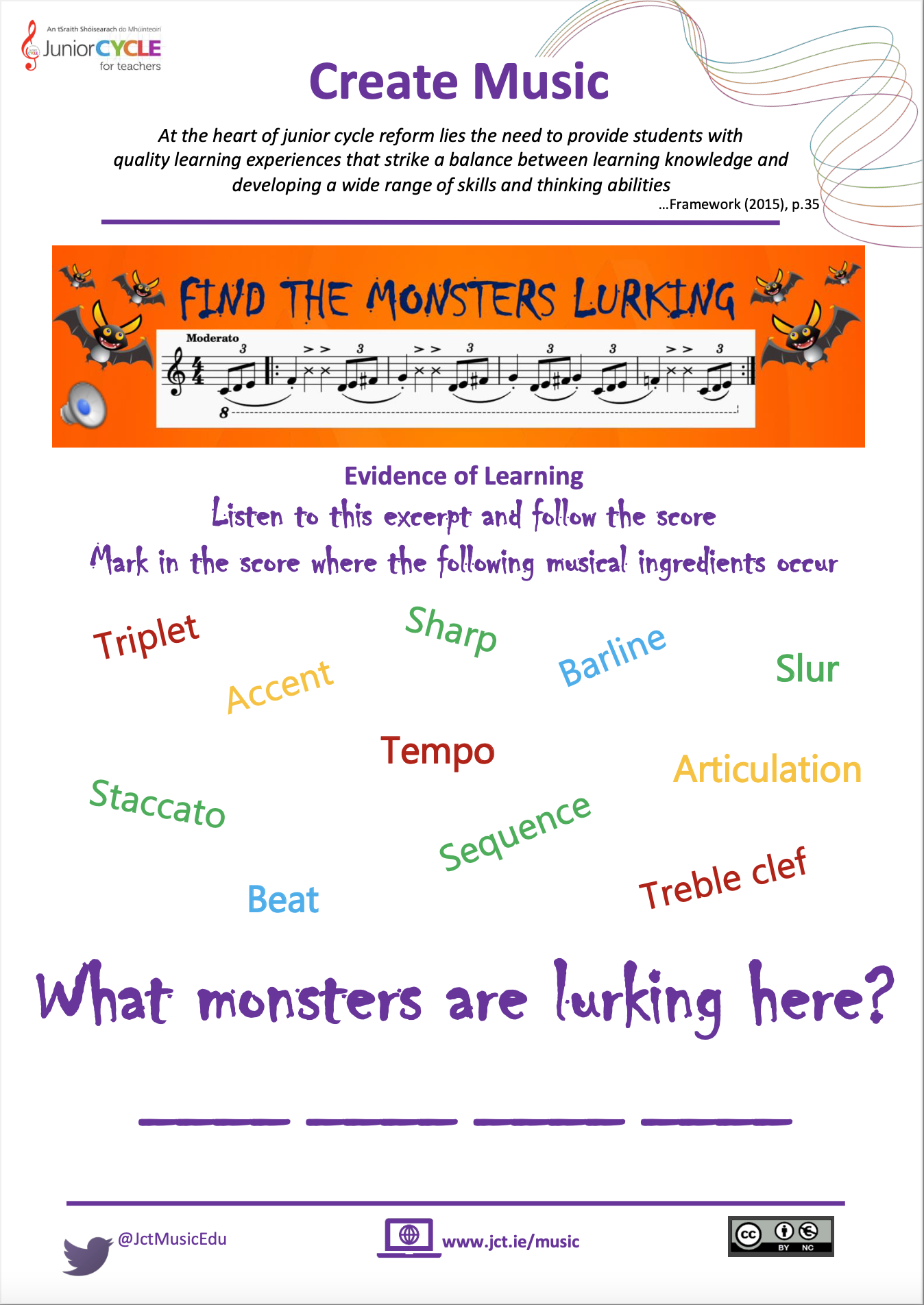 Spooky Music Literacy 2