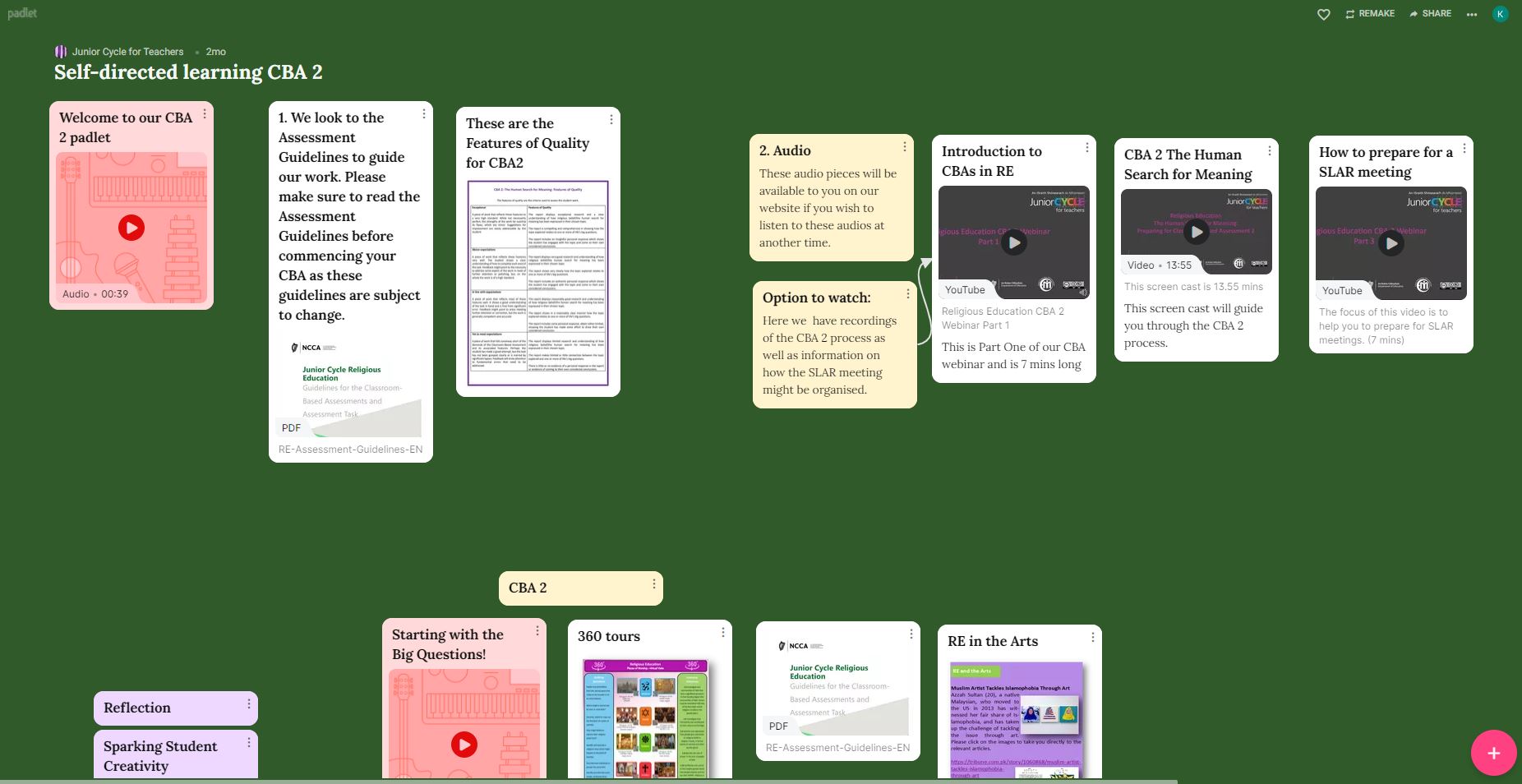CBA 2 Padlet