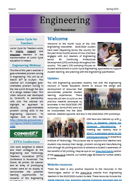 Engineering Newsletter Spring 2020