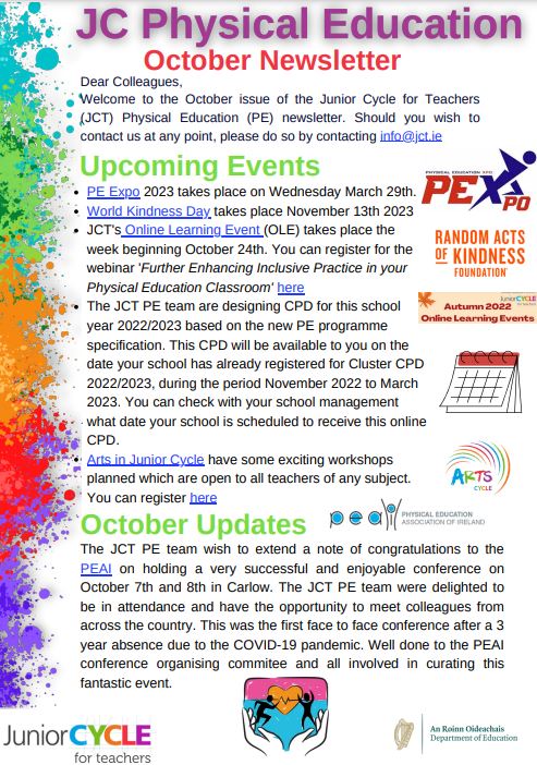 October Newsletter